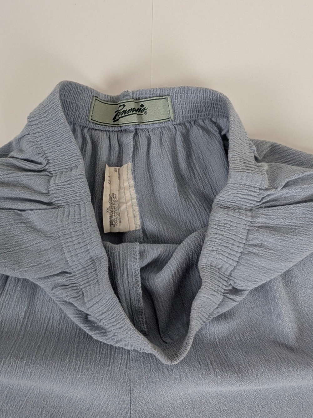 Vintage Pastel Blue Bermuda Shorts Long Size 10 Medium - Picture 7 of 7